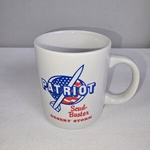Vintage Patriot Scud Buster Desert Storm Mug